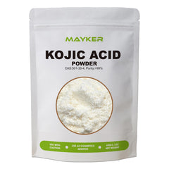 MAYKER Pure Kojic Acid Powder packaging, 60 g with double-layer protection.