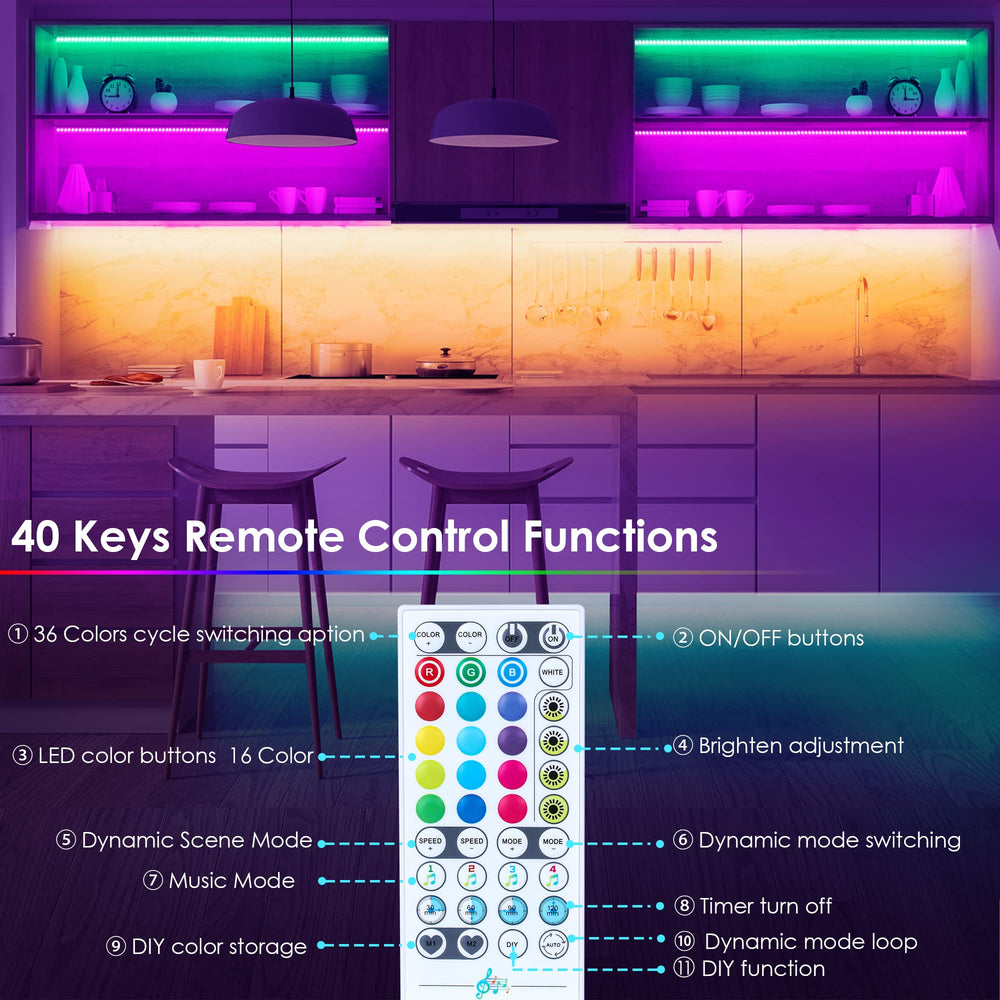 color changing options from maylit set the ambience for dinner or study