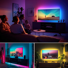 Maylit TV LED strip remote app control adds quick room ambiance