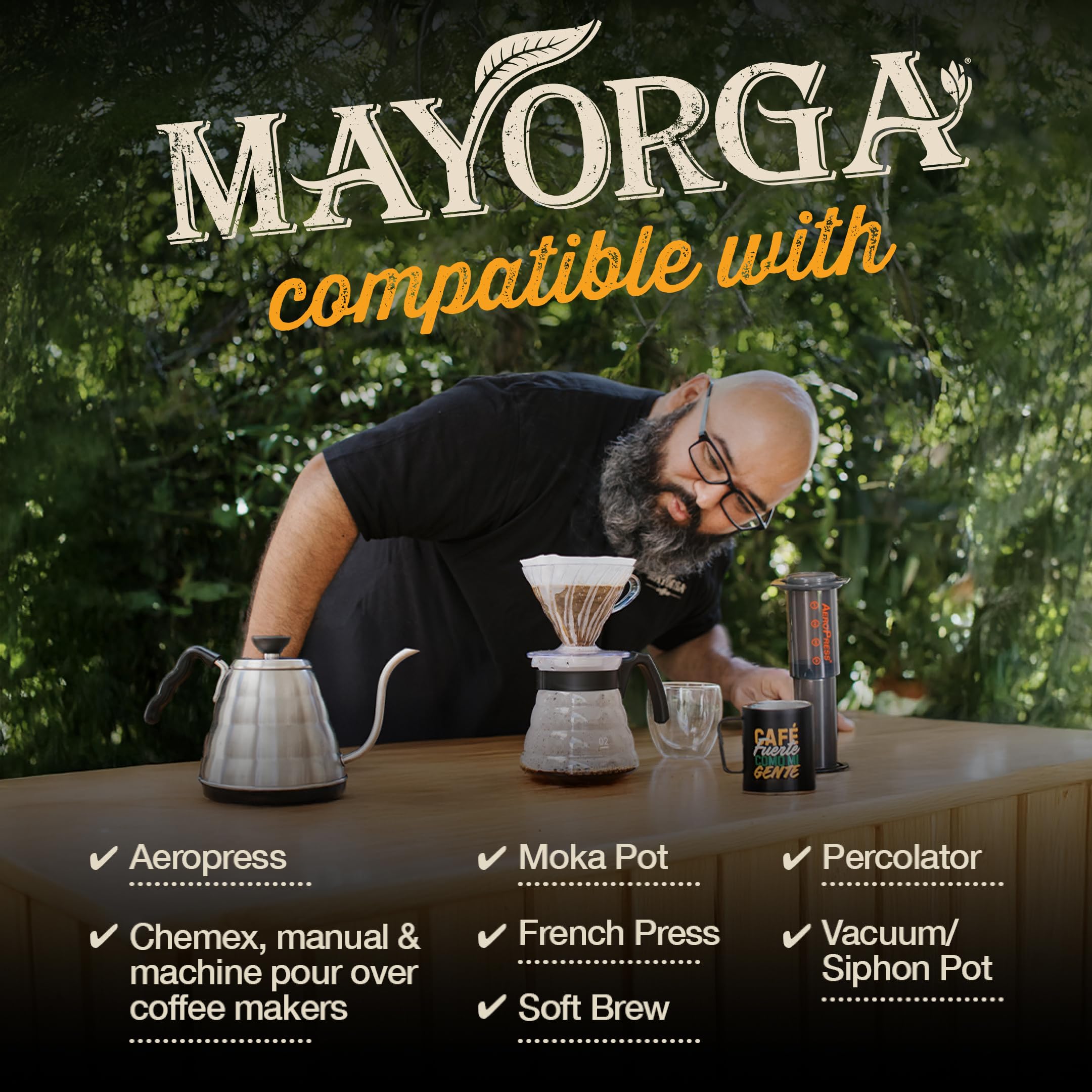 Origin note for Mayorga Artesano Blend from Honduran and Guatemalan farms.