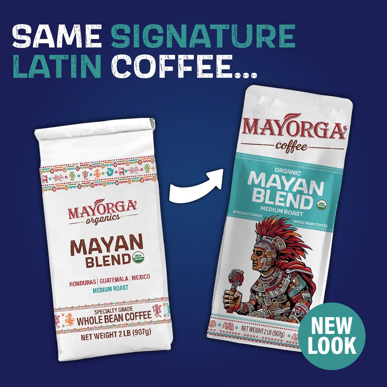Close-up of Mayorga Mayan Blend with chocolate notes and aroma