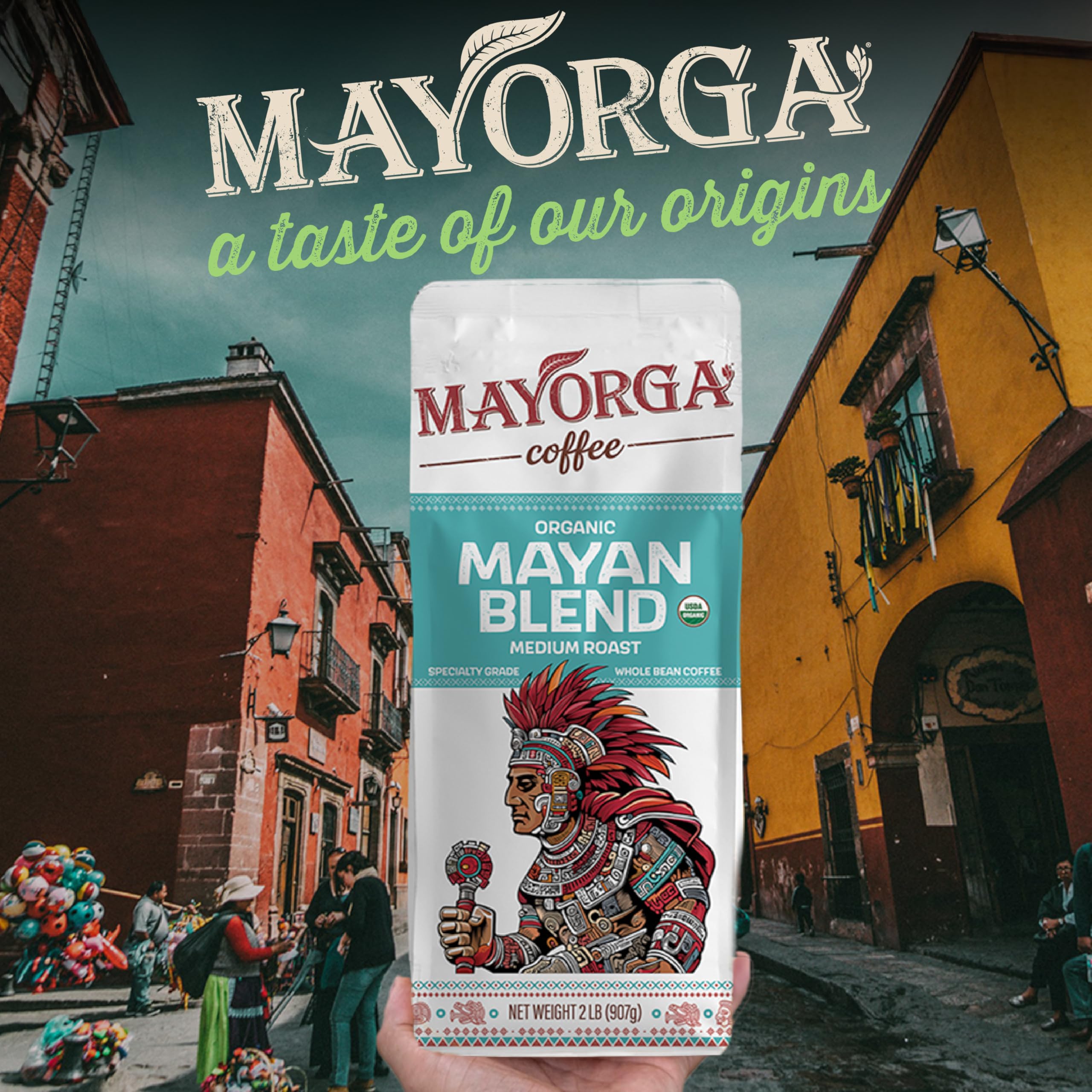 Cup showing floral aroma and delicate bouquet in Mayorga Mayan Blend
