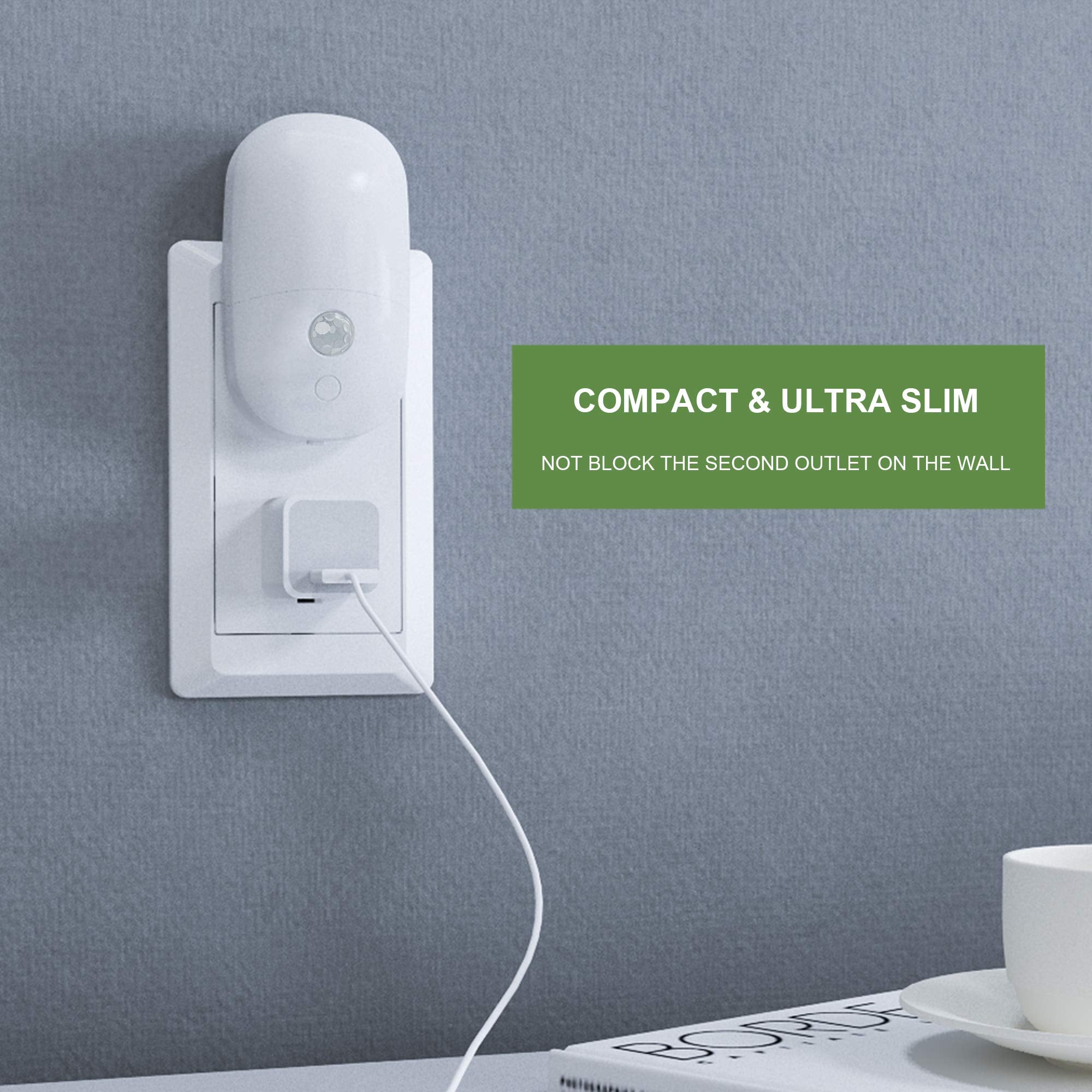 MAZ-TEK energy-efficient LED night light saves power while brightening hallways