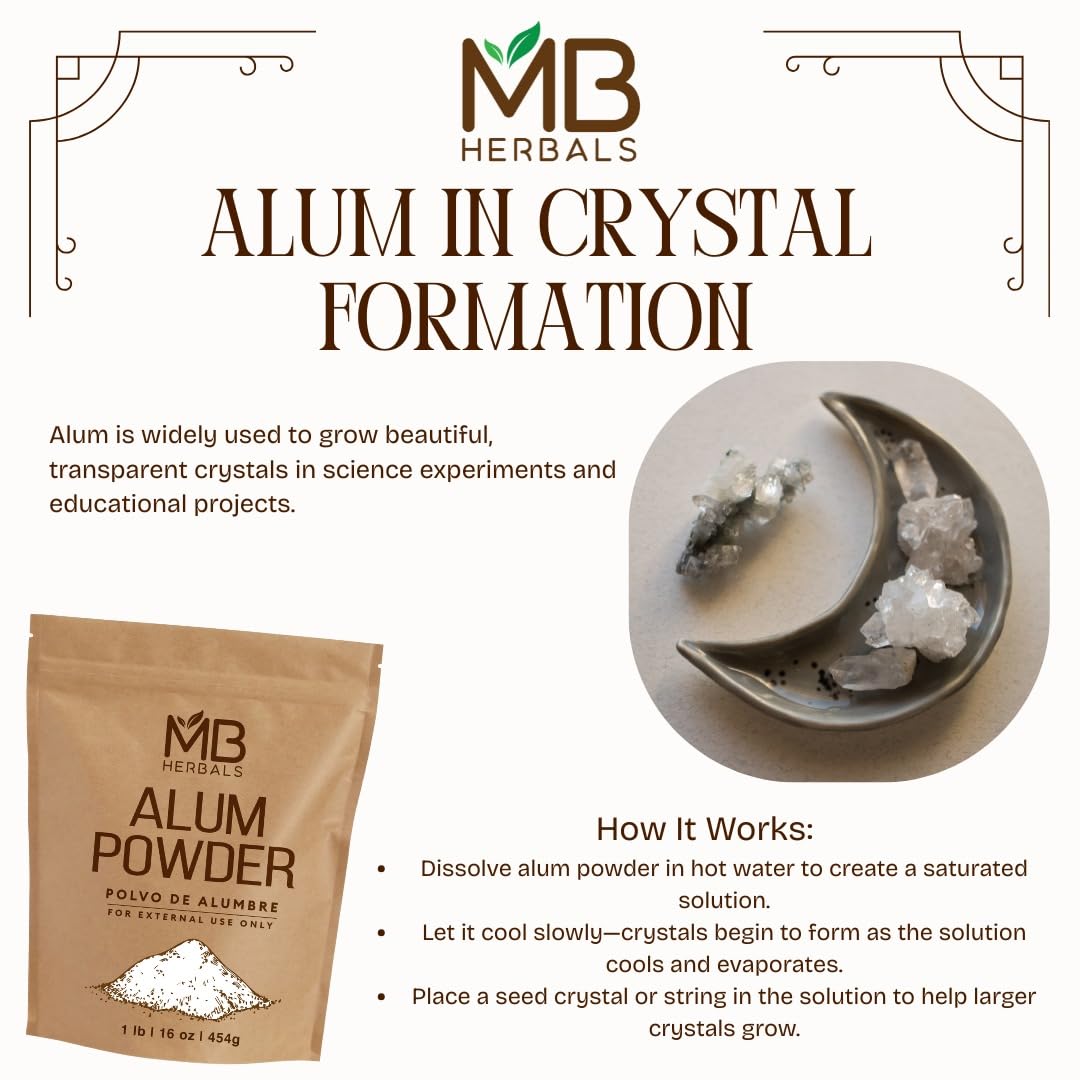 MB Herbals Alum Powder foot soak deodorizes and relaxes feet