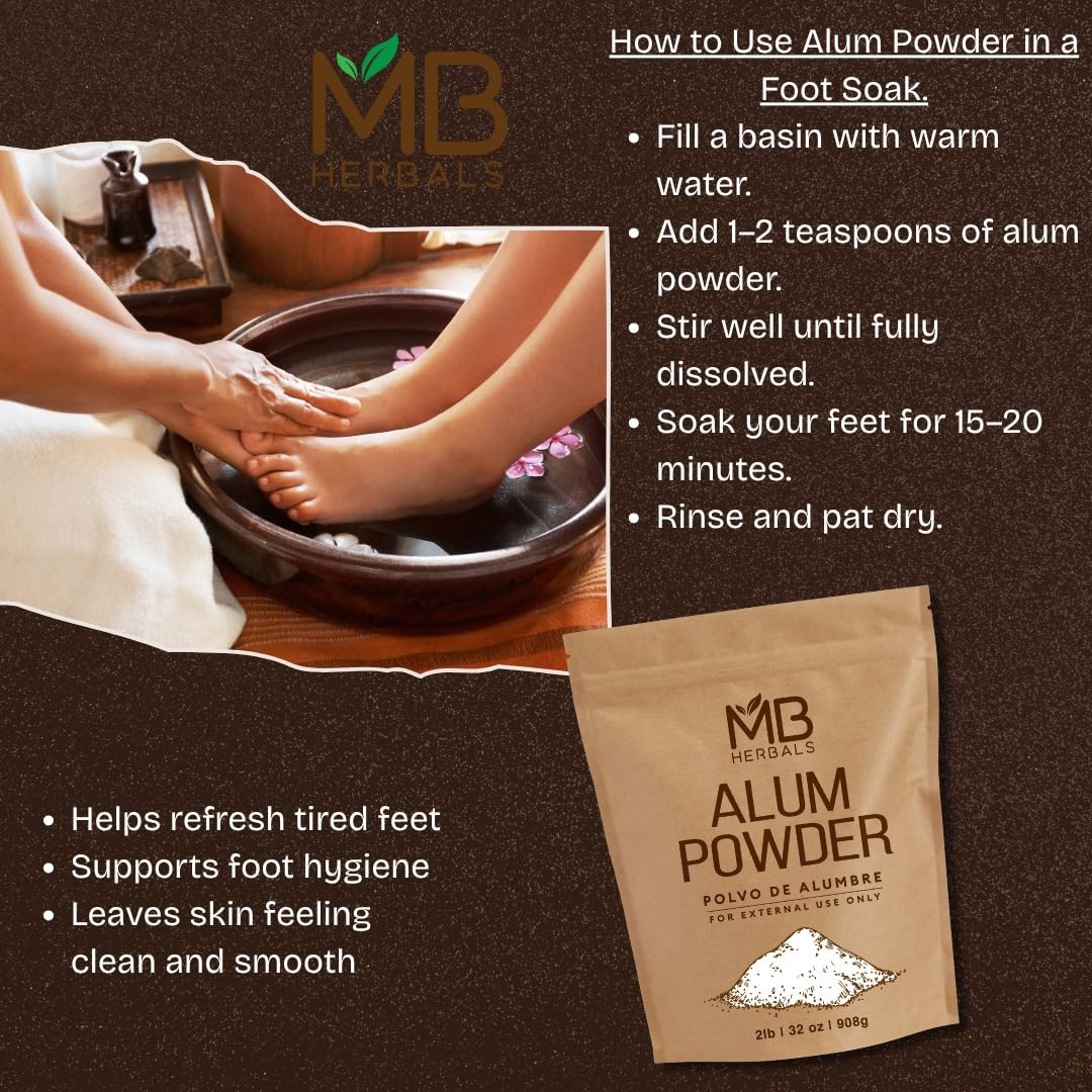 MB Herbals Alum Powder leather mordant supports fiber treatment