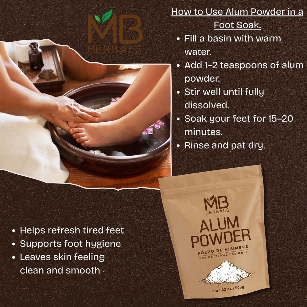 MB Herbals Alum Powder leather mordant supports fiber treatment