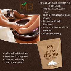MB Herbals Alum Powder leather mordant supports fiber treatment