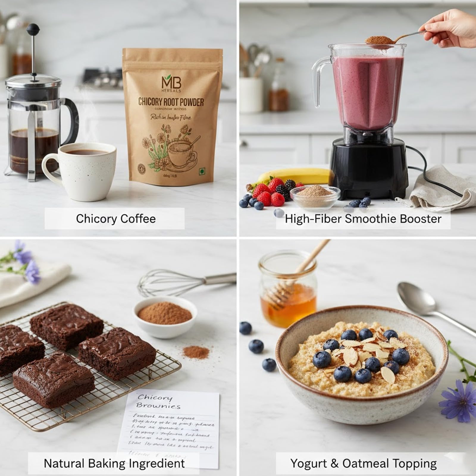 MB Herbals Chicory adds coffee-like flavor to drinks