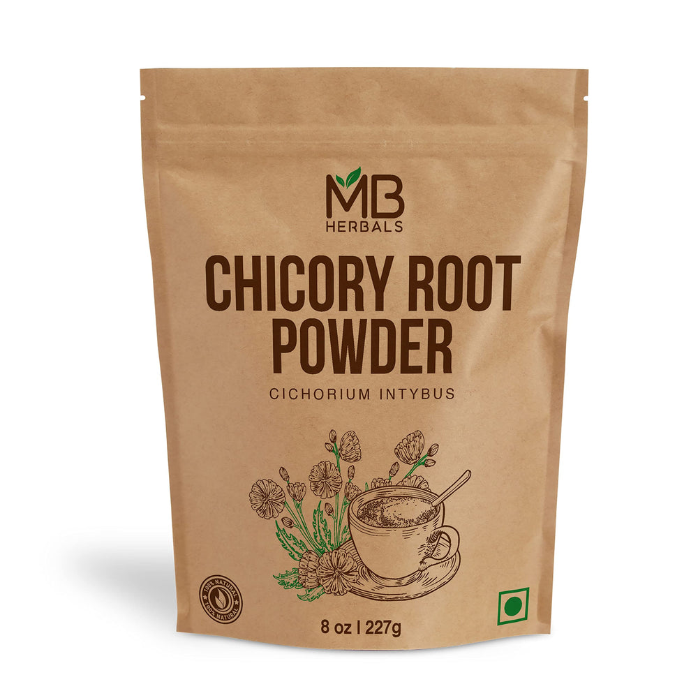 MB Herbals Instant Chicory Powder 227g dissolves quickly in hot water for a fast beverage