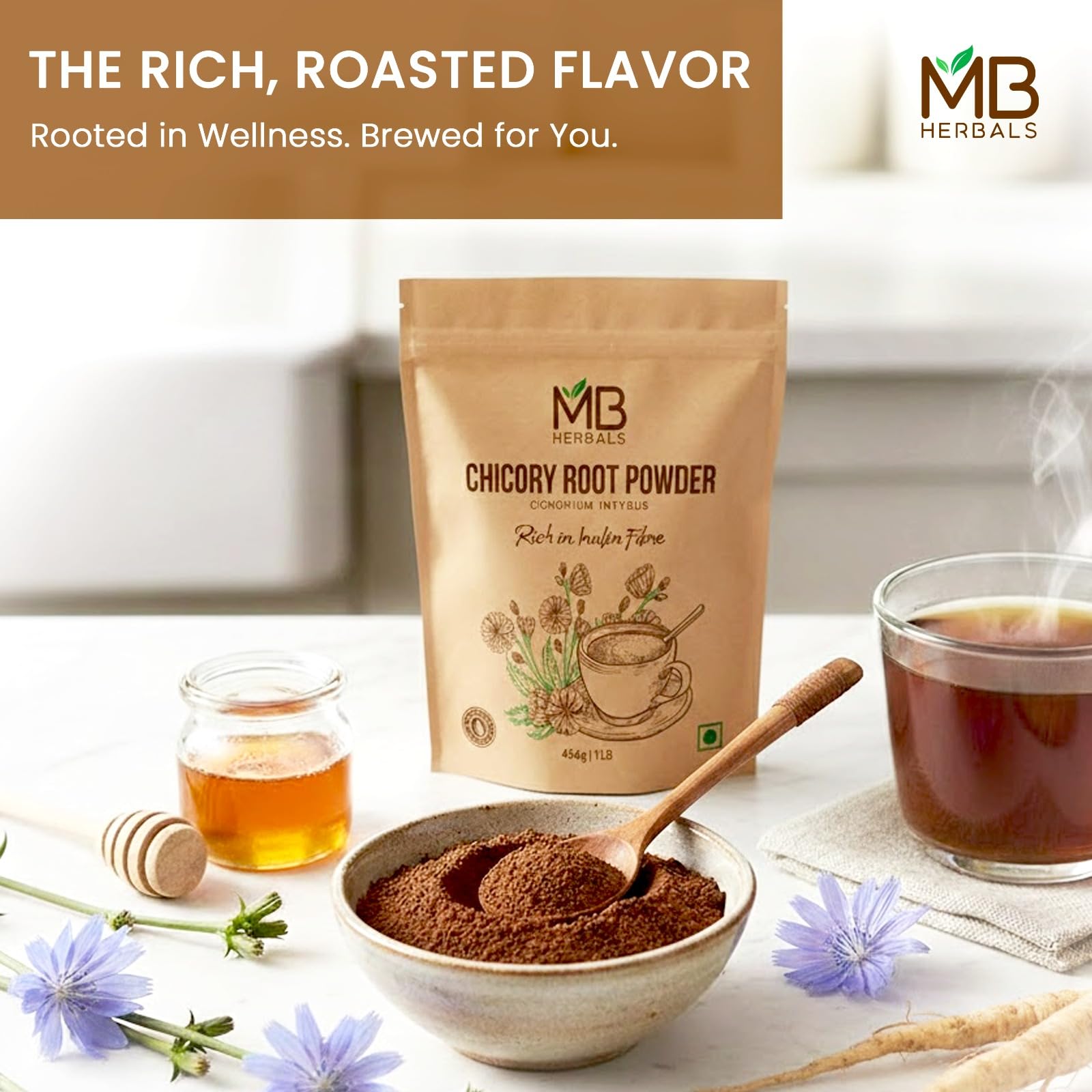 MB Herbals Product of India packaging highlights origin