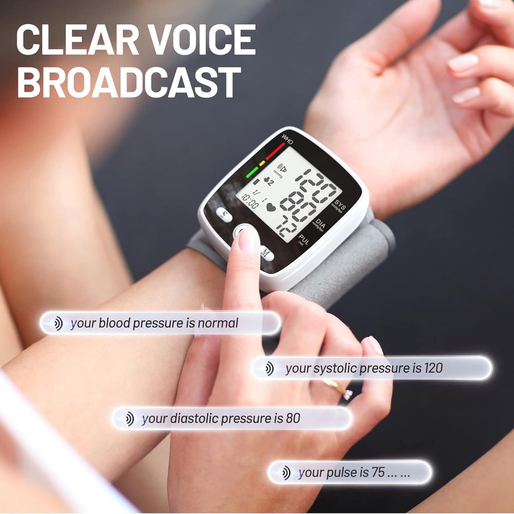 MBUPAI device speaks readings with a friendly voice for hands-free use.