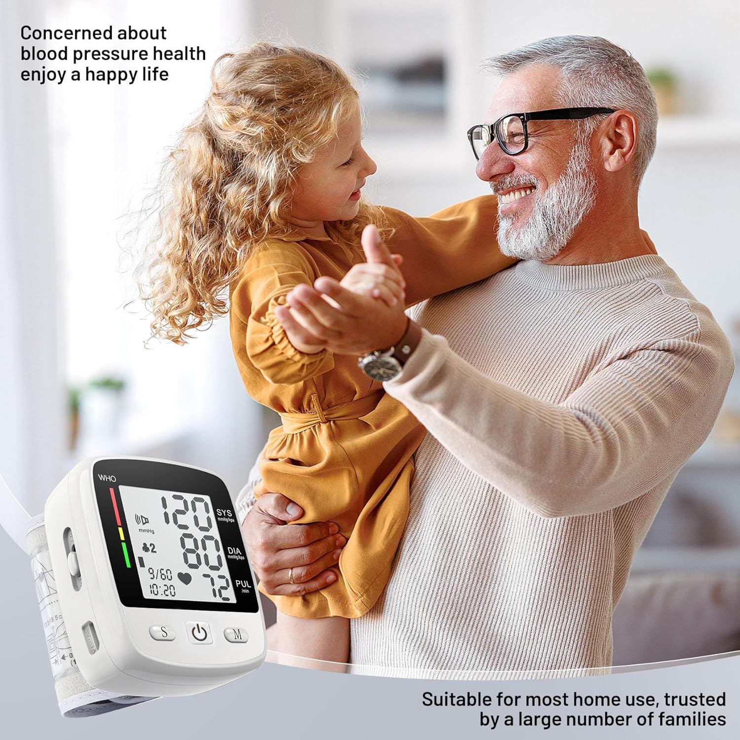 MBUPAI large LCD display enables quick readings at a glance