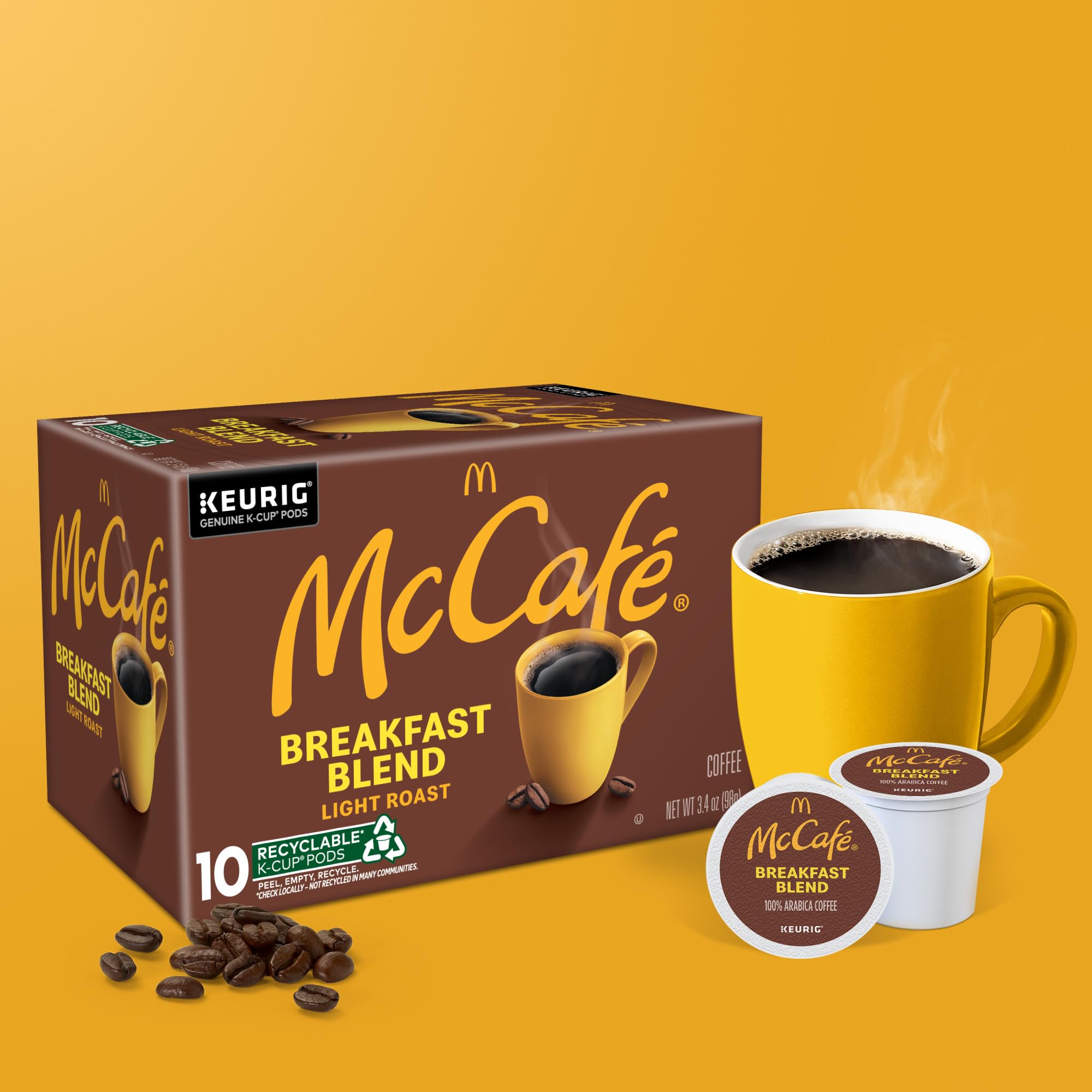 Kosher-certified McCafé Breakfast Blend packaging label