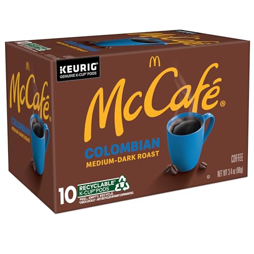 Brew-ready McCafé single-serve pods shown for quick coffee.