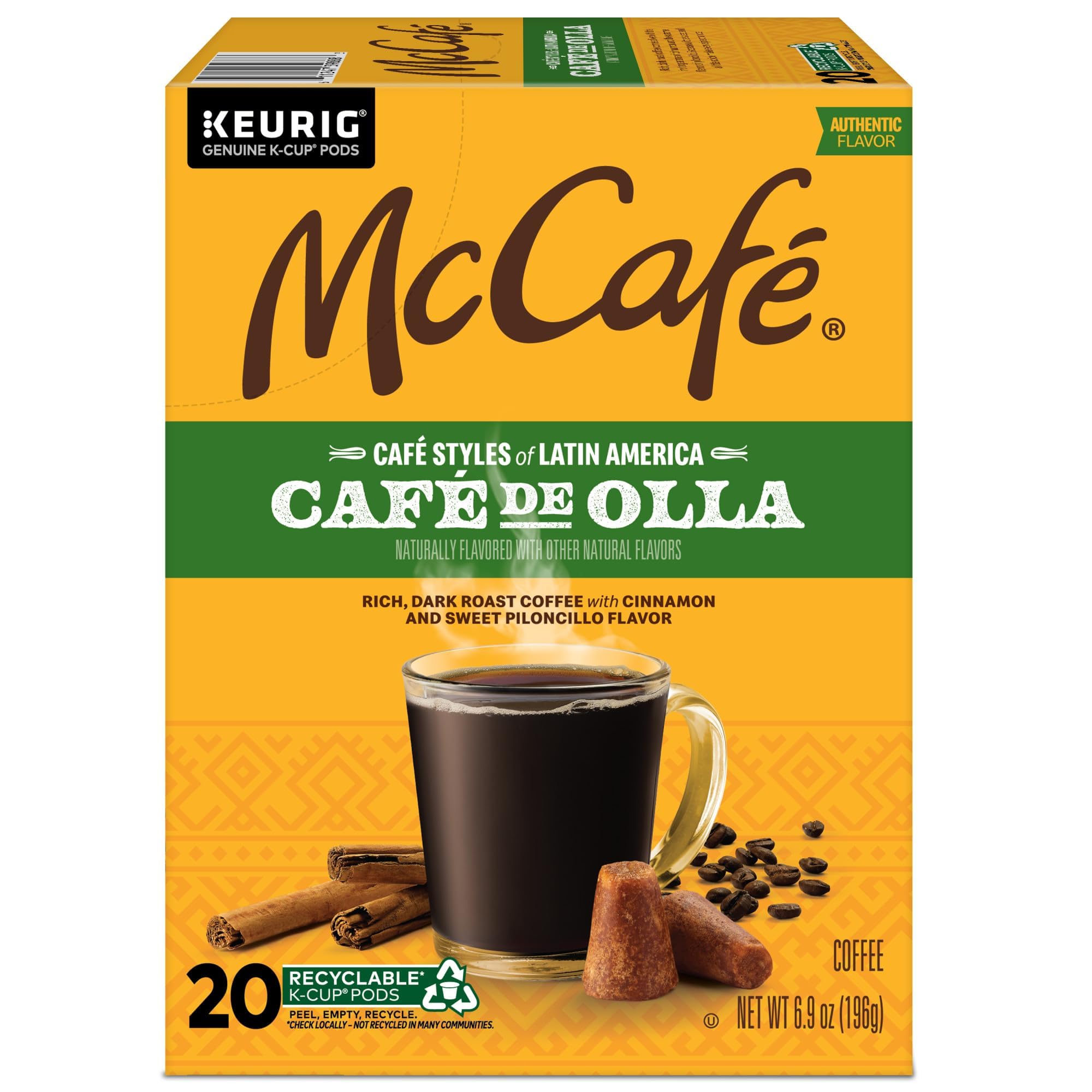 McCafé Café de Olla cinnamon aroma rising from the cup