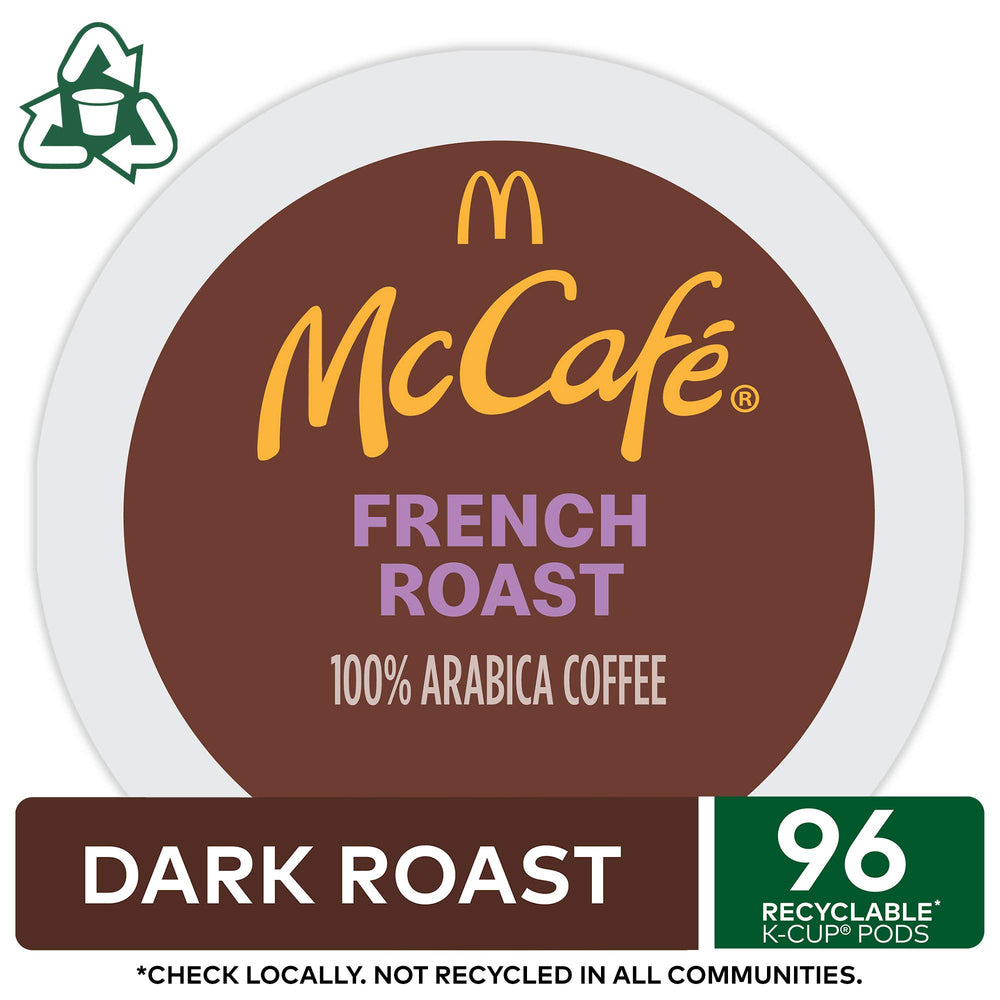 McCafé French Roast brewed cup showcasing intense flavor
