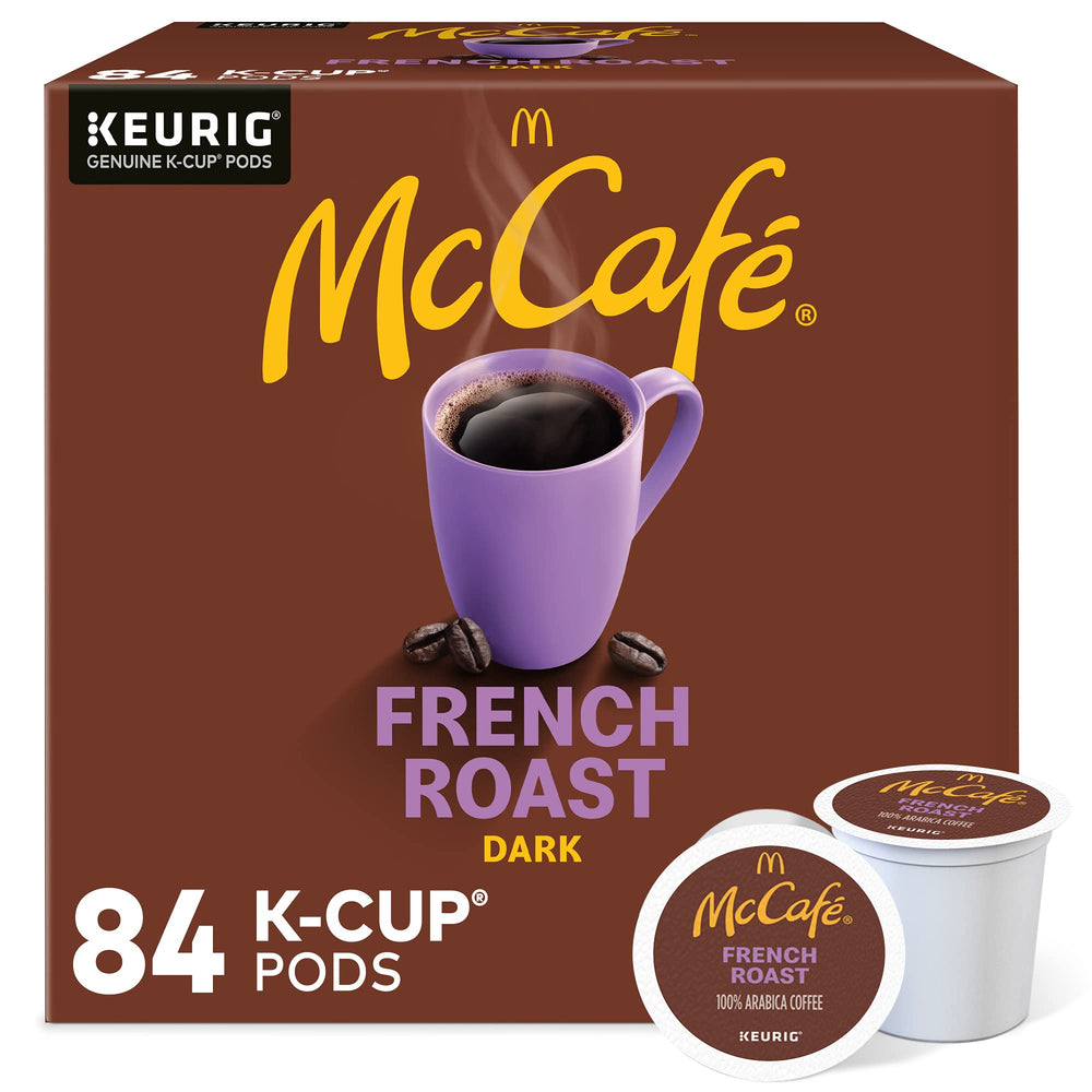 McCafé French Roast pod packaging for single-serve convenience and bold aroma.