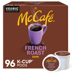 McCafé French Roast pods front view for bold flavor and convenience