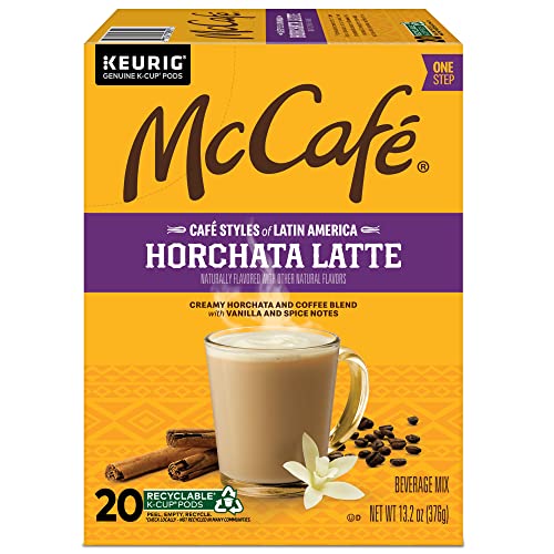 8 oz brew setting delivers balanced Horchata Latte flavor at home