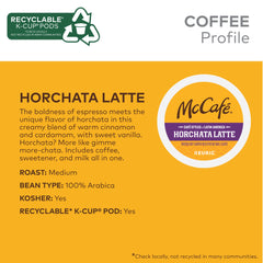 McCafé Horchata Latte brewed cup with creamy texture and warm spices