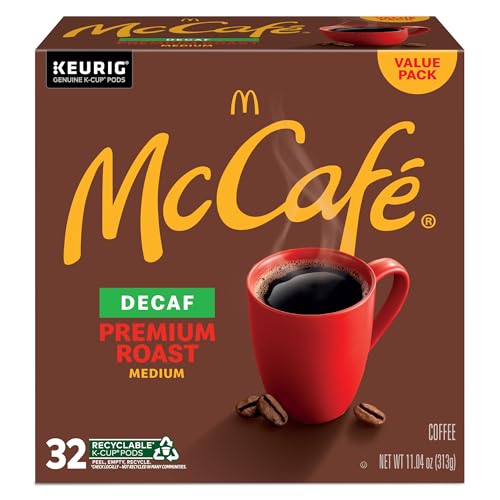 McCafé branding on packaging highlighting 32-count convenience