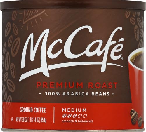 Close-up of 100% Arabica beans used in McCafé Premium Roast.