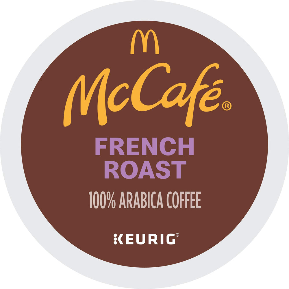 McCafé recyclable K-Cup pod imagery illustrating sustainability claim.