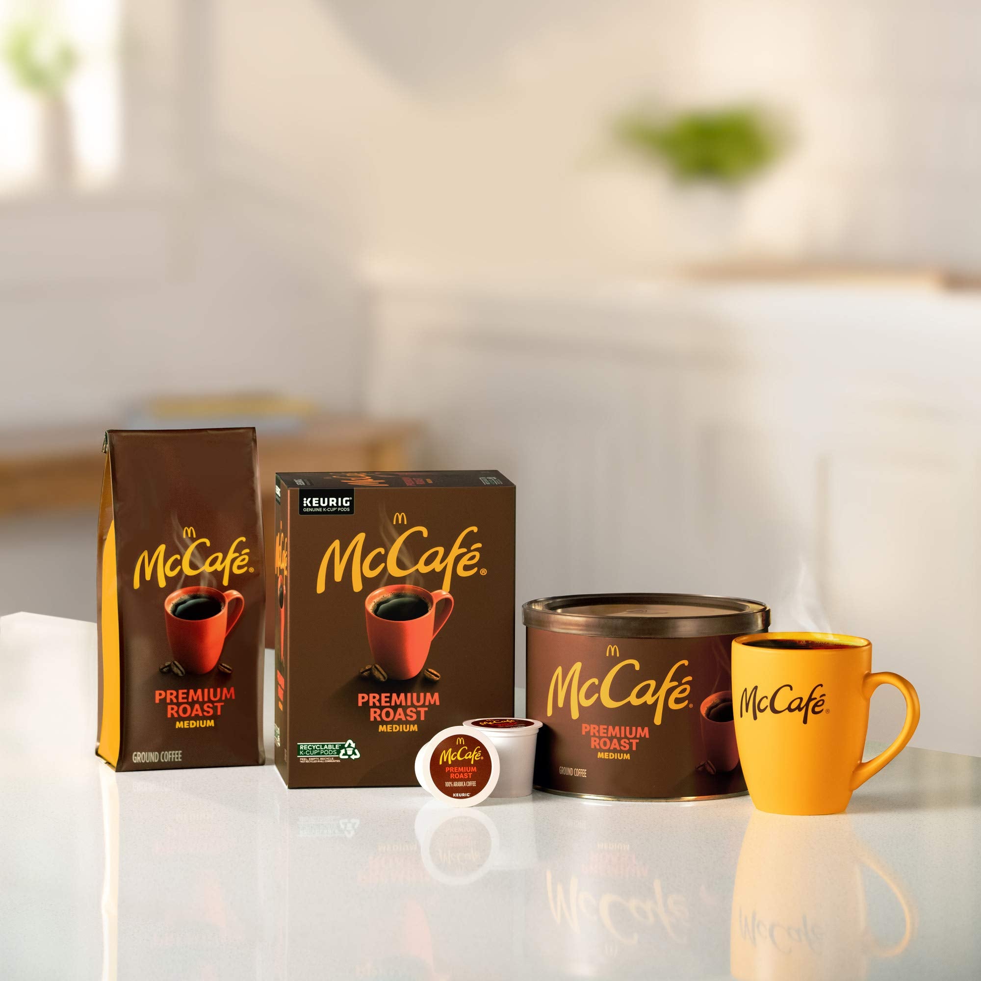 Steaming McCafé cup ready to start your day.
