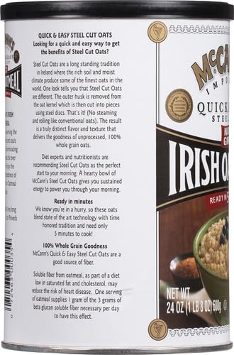 Steaming bowl of McCann's Irish Oatmeal ready to taste a comforting breakfast