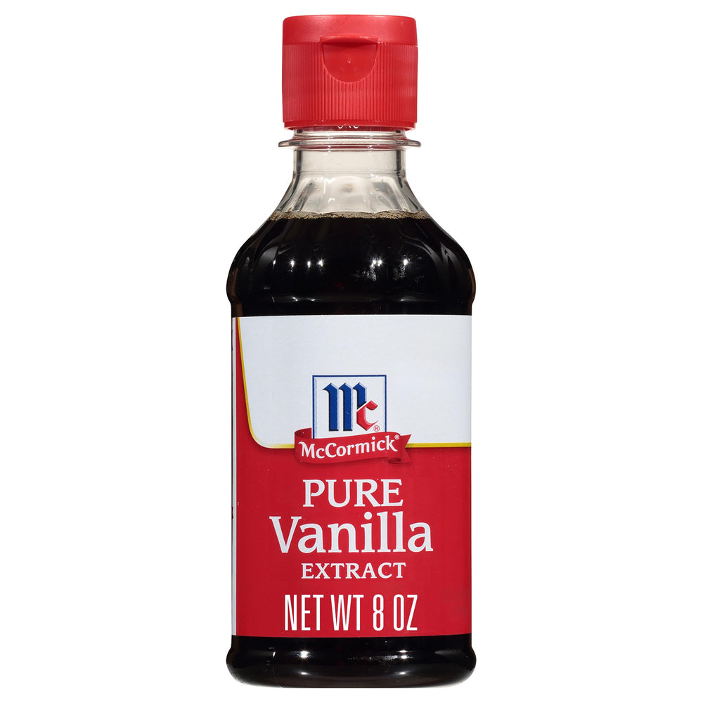 McCormick All Natural Vanilla Extract bottle pours for rich baking flavor