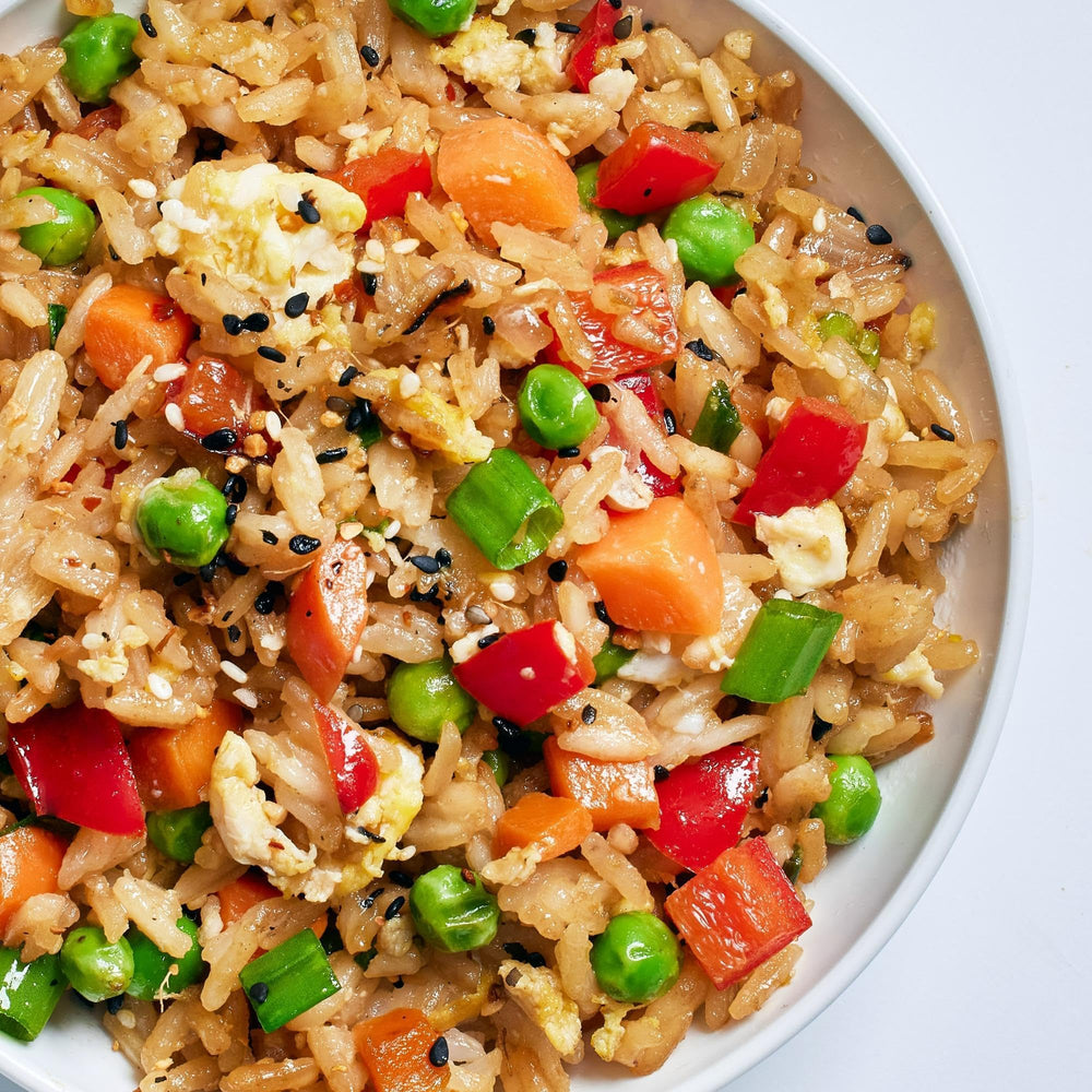 McCormick Asian Rice Bowl Topping garlic and ginger spark flavorful notes.
