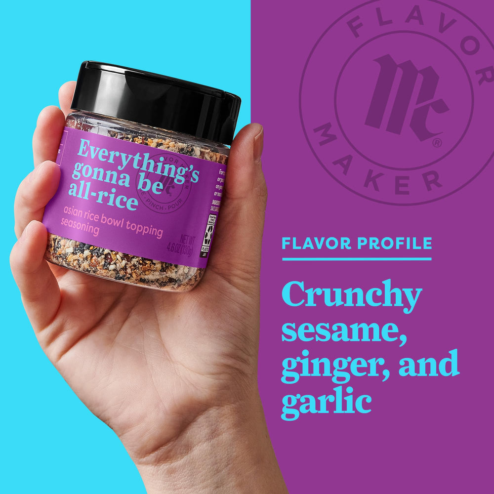 McCormick Asian Rice Bowl Topping at table adds a pop of flavor.