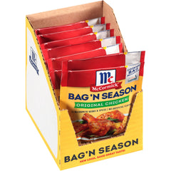 McCormick Bag 'n Season original chicken bag close-up for easy weeknight dinners