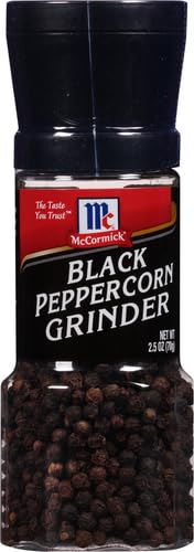 McCormick Black Peppercorn Grinder over roasted vegetables adding aroma