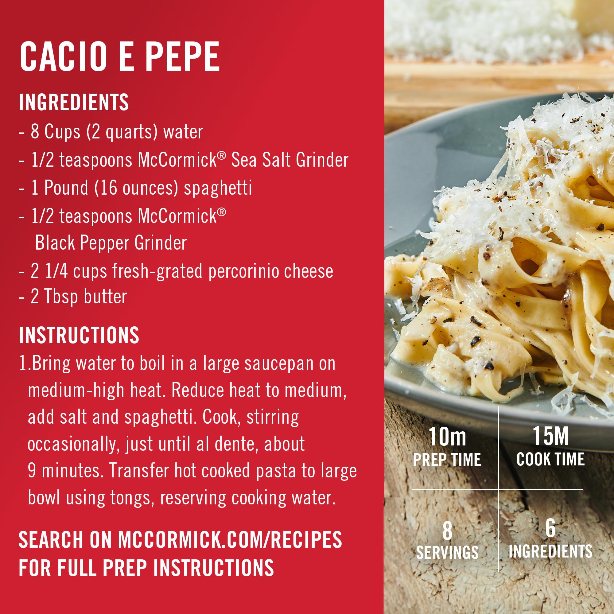 Close-up of McCormick Black Peppercorn Grinder and pepper grains