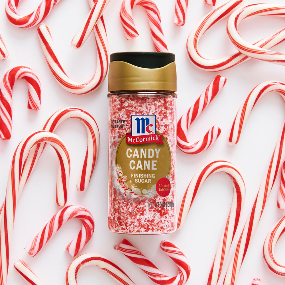 McCormick Candy Cane Finishing Sugar in cookie dough for peppermint flavor