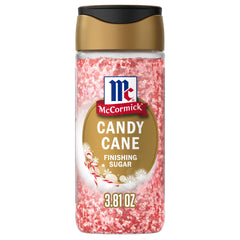 McCormick Candy Cane Finishing Sugar being poured for festive treats