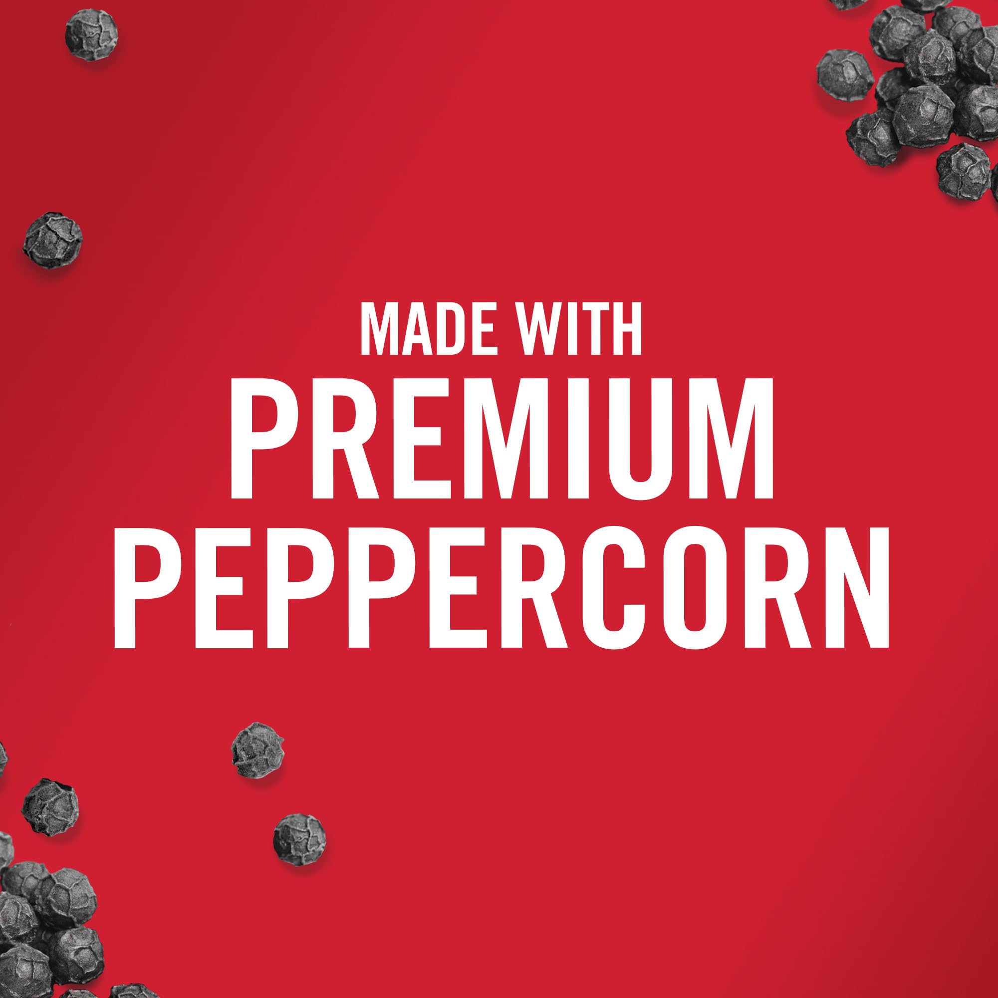 McCormick coarse ground black pepper jar dispensing easily during cooking