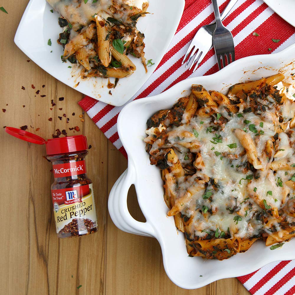 Pasta sauce with McCormick Crushed Red Pepper