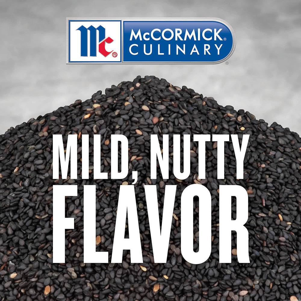 Sprinkled on stir-fry with McCormick Culinary black sesame seeds