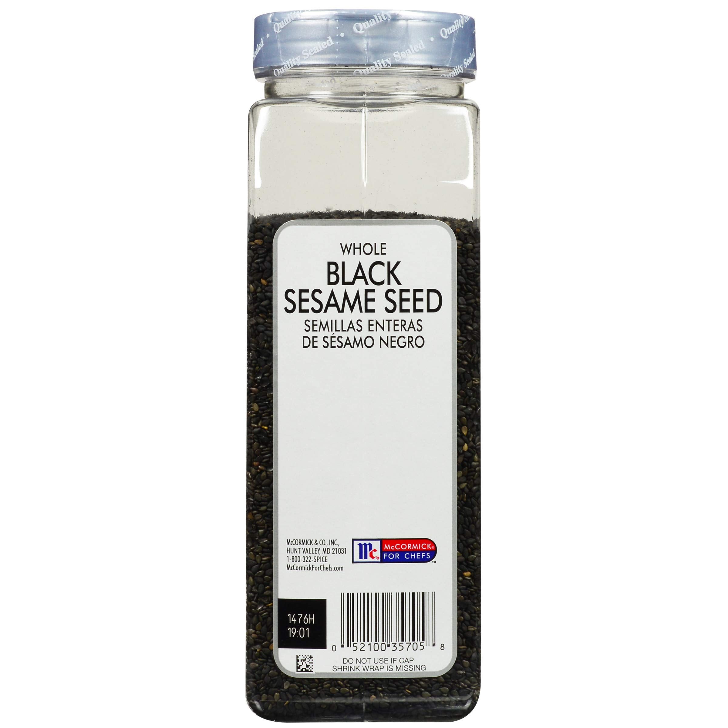 Kosher-certified McCormick Culinary seeds with no added MSG on the label