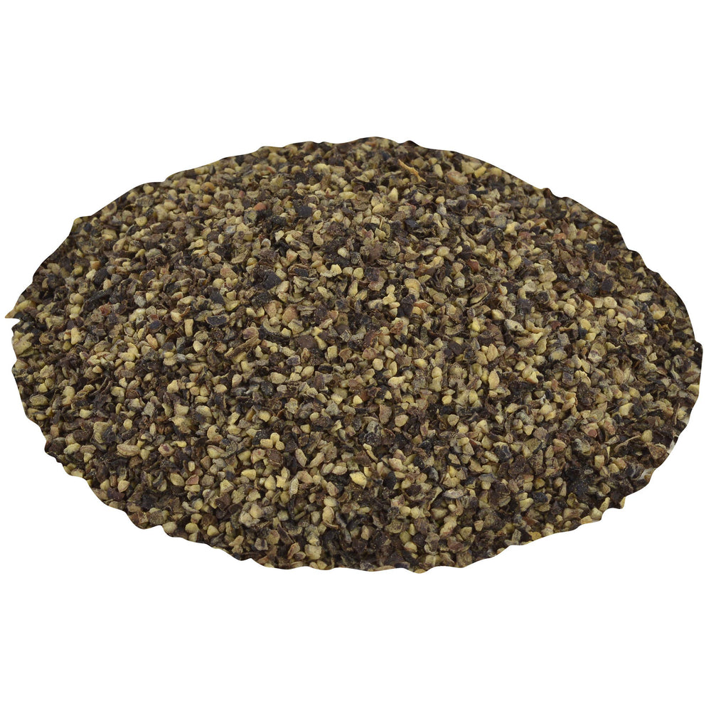 McCormick Culinary coarse grind black pepper for liver and chops before broiling.