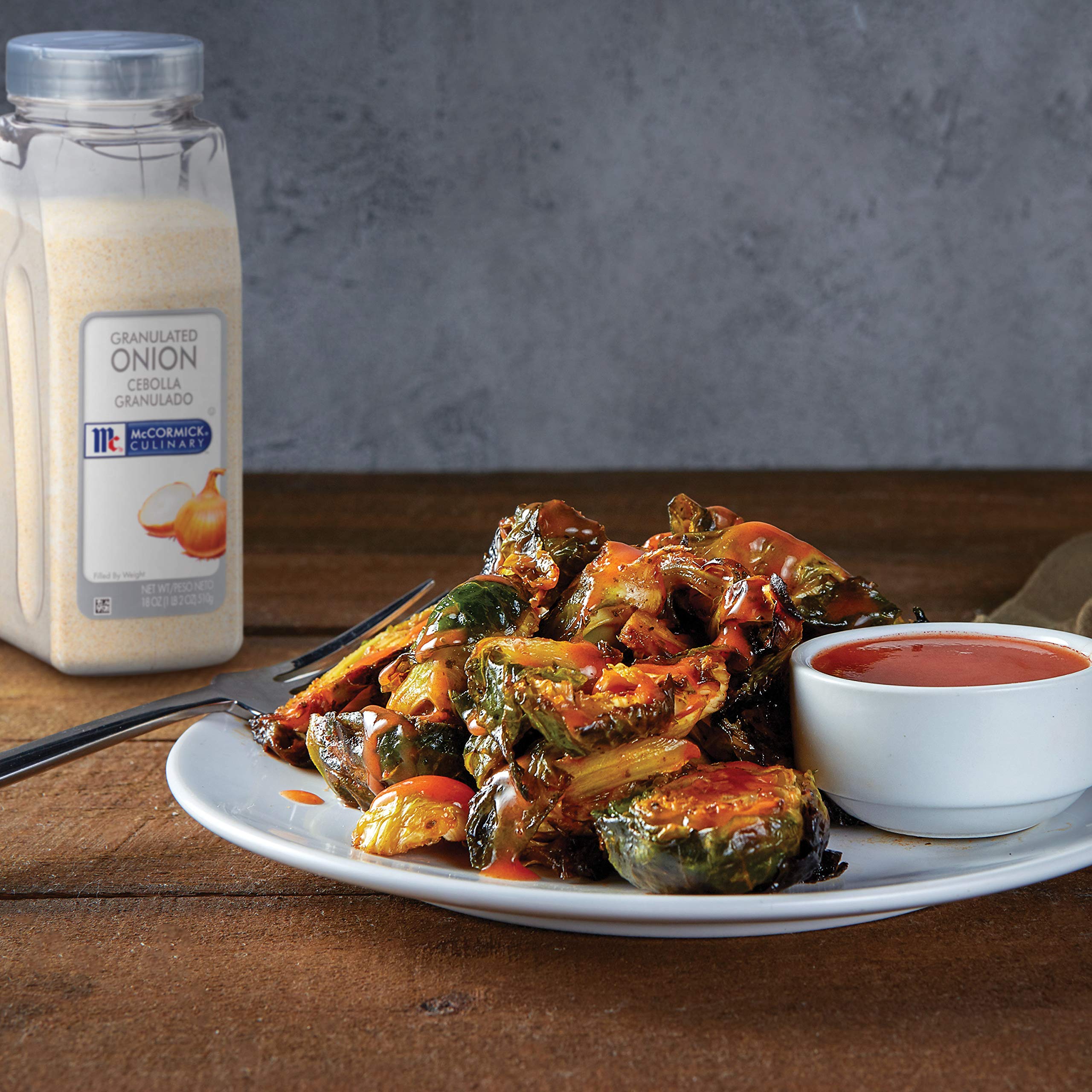 McCormick Culinary granulated onion breading enhances crispy coatings on foods.