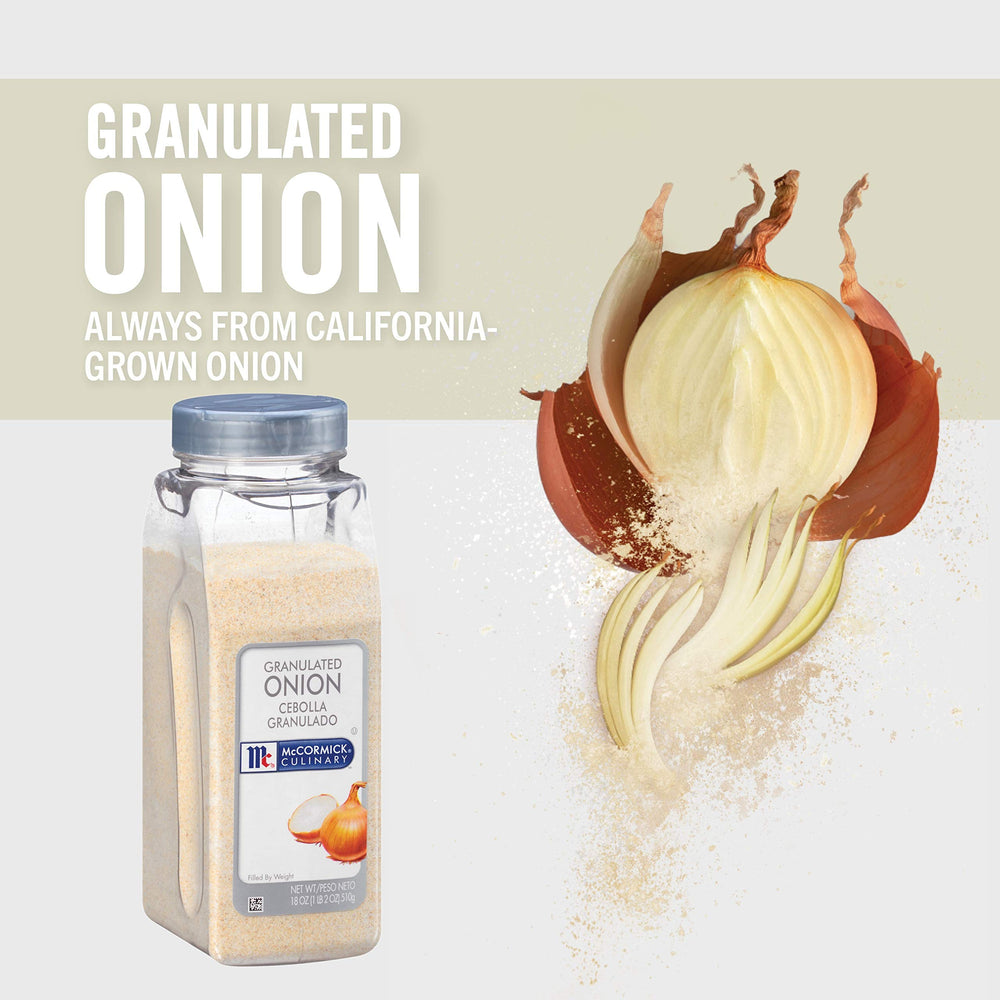 McCormick Culinary granulated onion soup-bowl enriches comforting soups and broths.