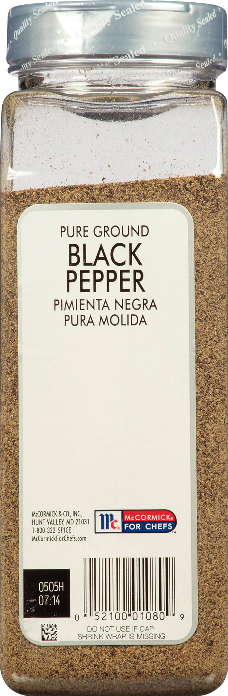 Kosher, single-ingredient peppercorns by McCormick Culinary