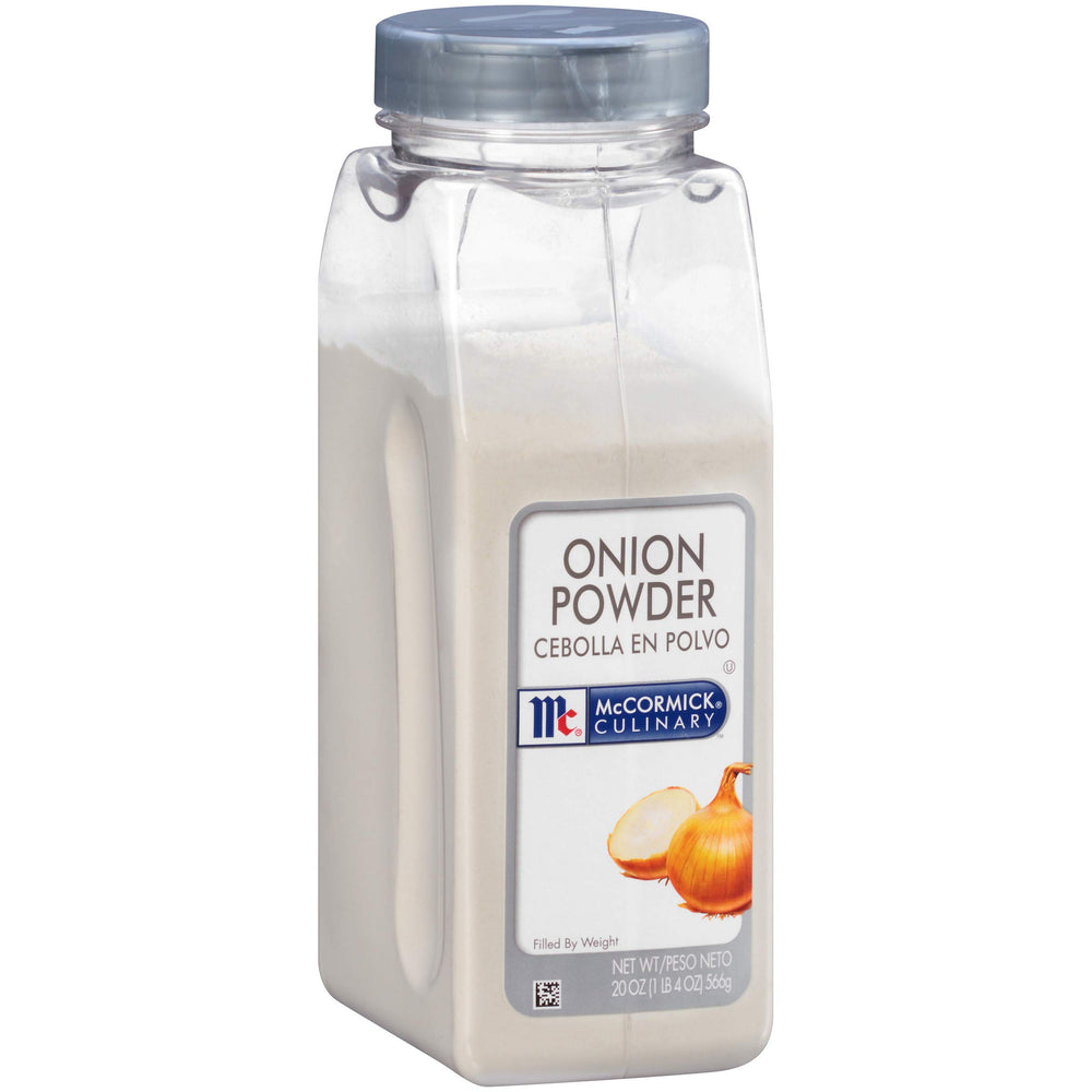 McCormick Culinary Onion Powder 20 oz jar front view for quick sauce flavoring