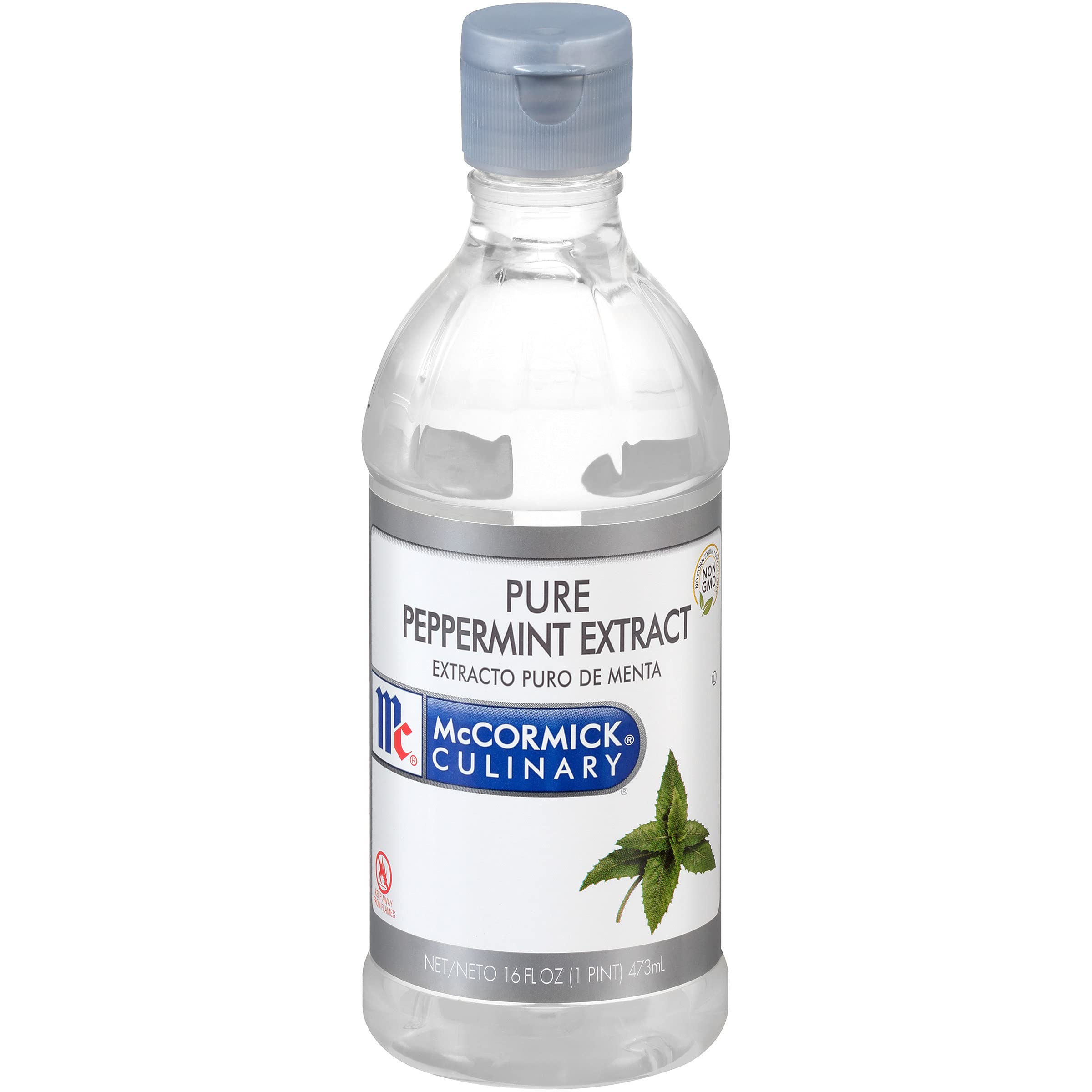 McCormick Culinary Peppermint Extract bottle for adding fresh peppermint flavor to desserts