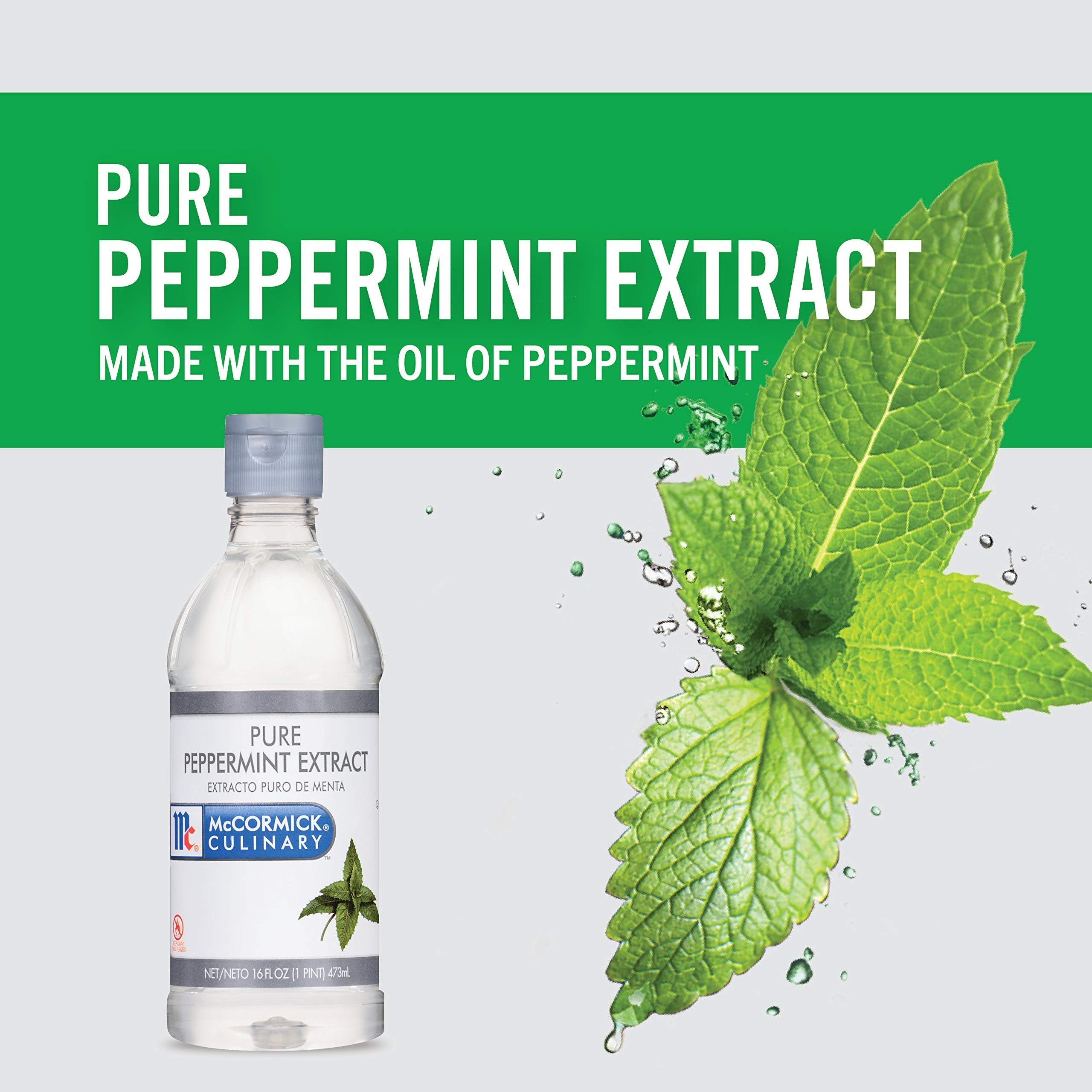 Droplet dispensing from McCormick Peppermint Extract for precise flavoring in drinks