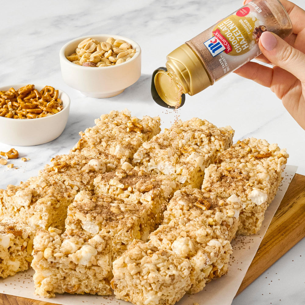 McCormick Finishing Sugar chocolate-bark dessert addition boosts festive crunch