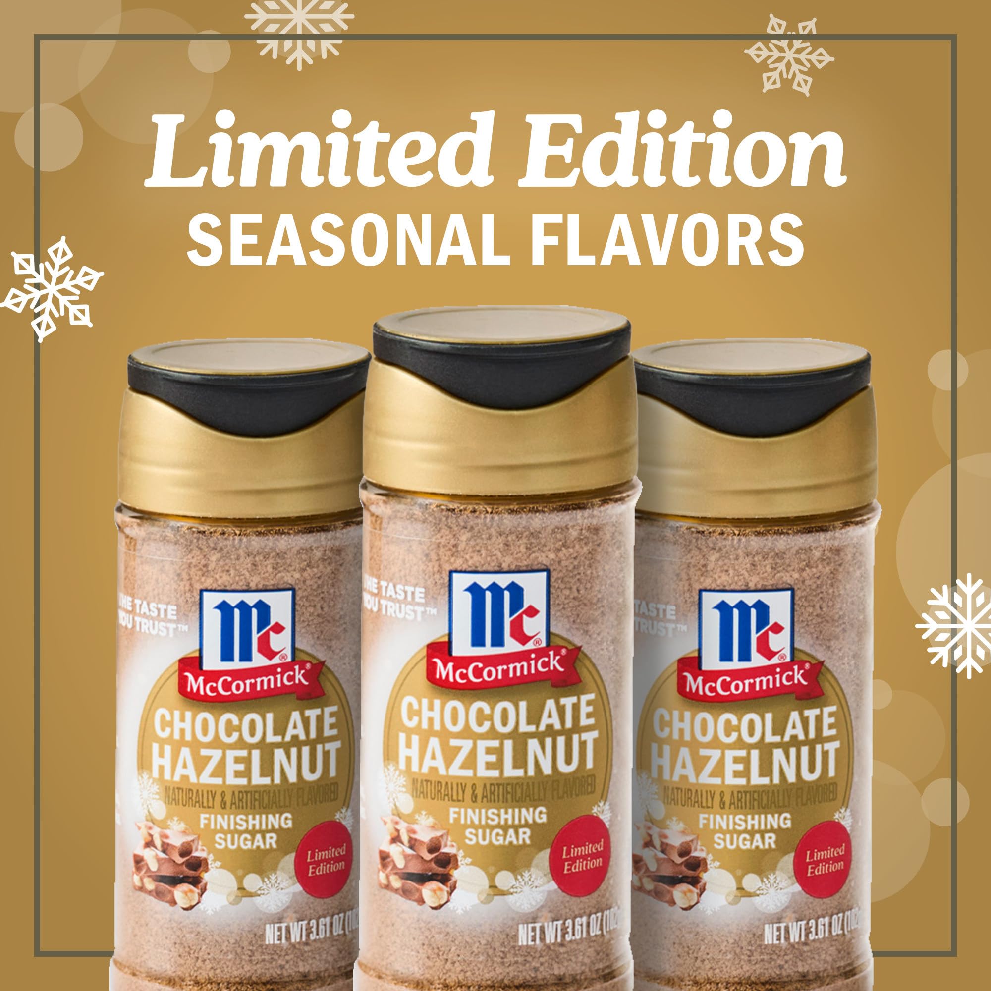 McCormick Finishing Sugar whipped-cream topping adds dessert elegance